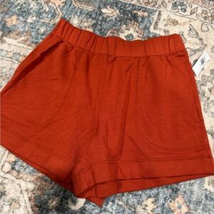 Old Navy Brown Athletic Shorts Elastic Waistband